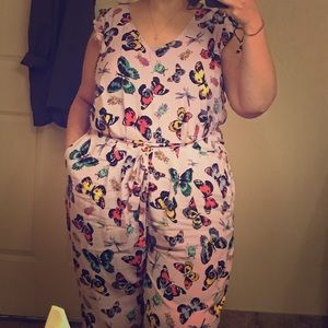 Old Navy butterfly pant romper.